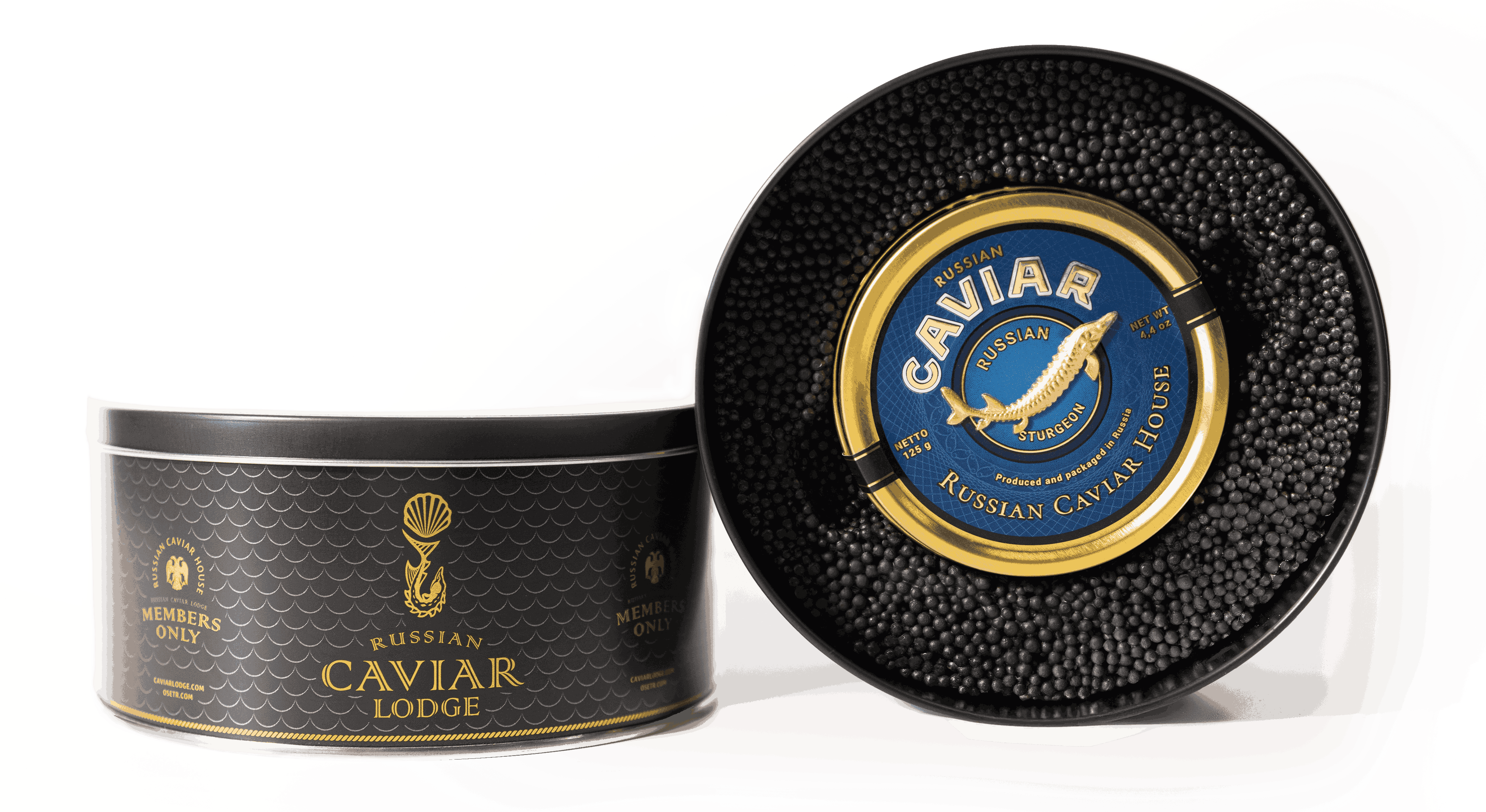 Банка круглая металлическая (черная)