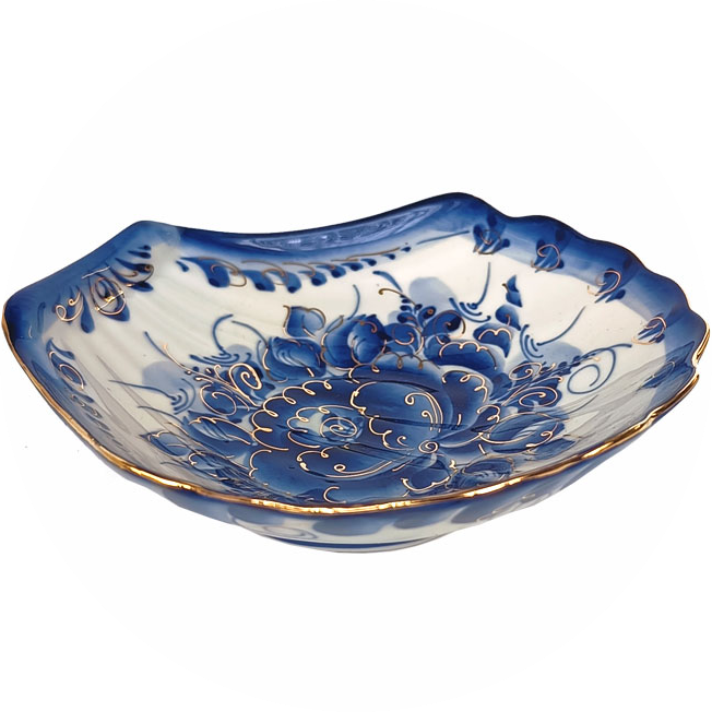 Икорница/шпротница  "Жемчужина" в золоте 