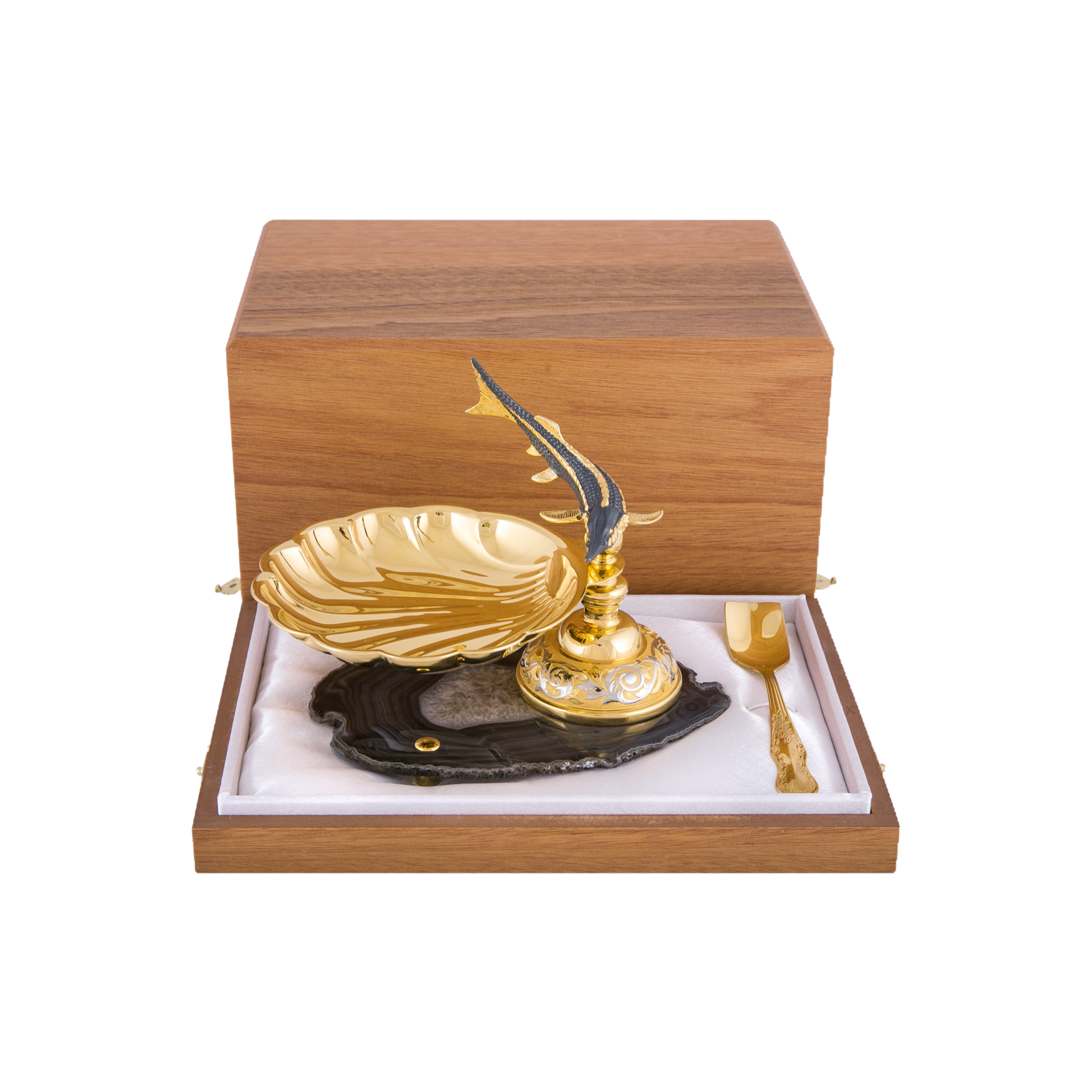 Икорница Корейский осетр (агат)