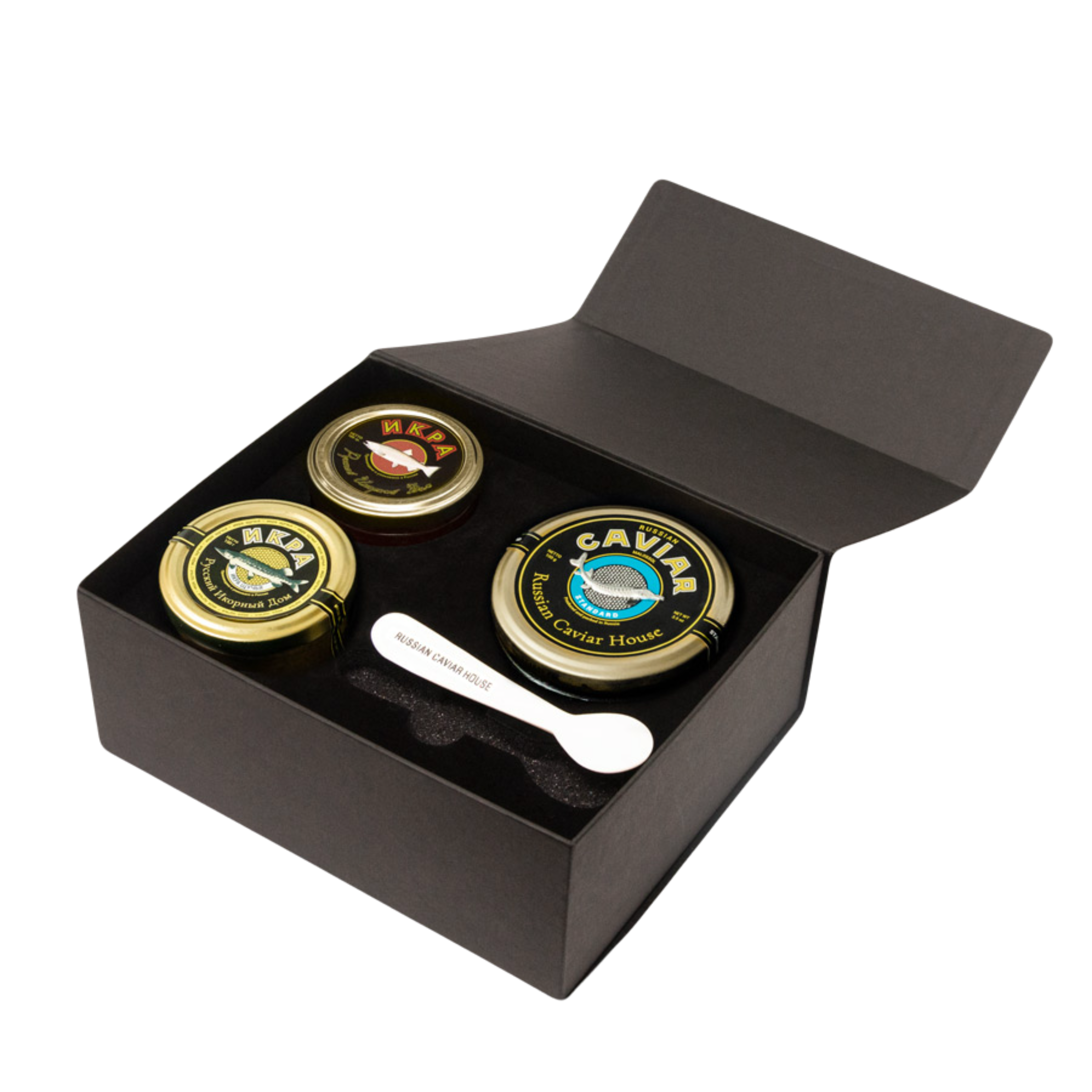 Коробка для 3-х баночек и ложки