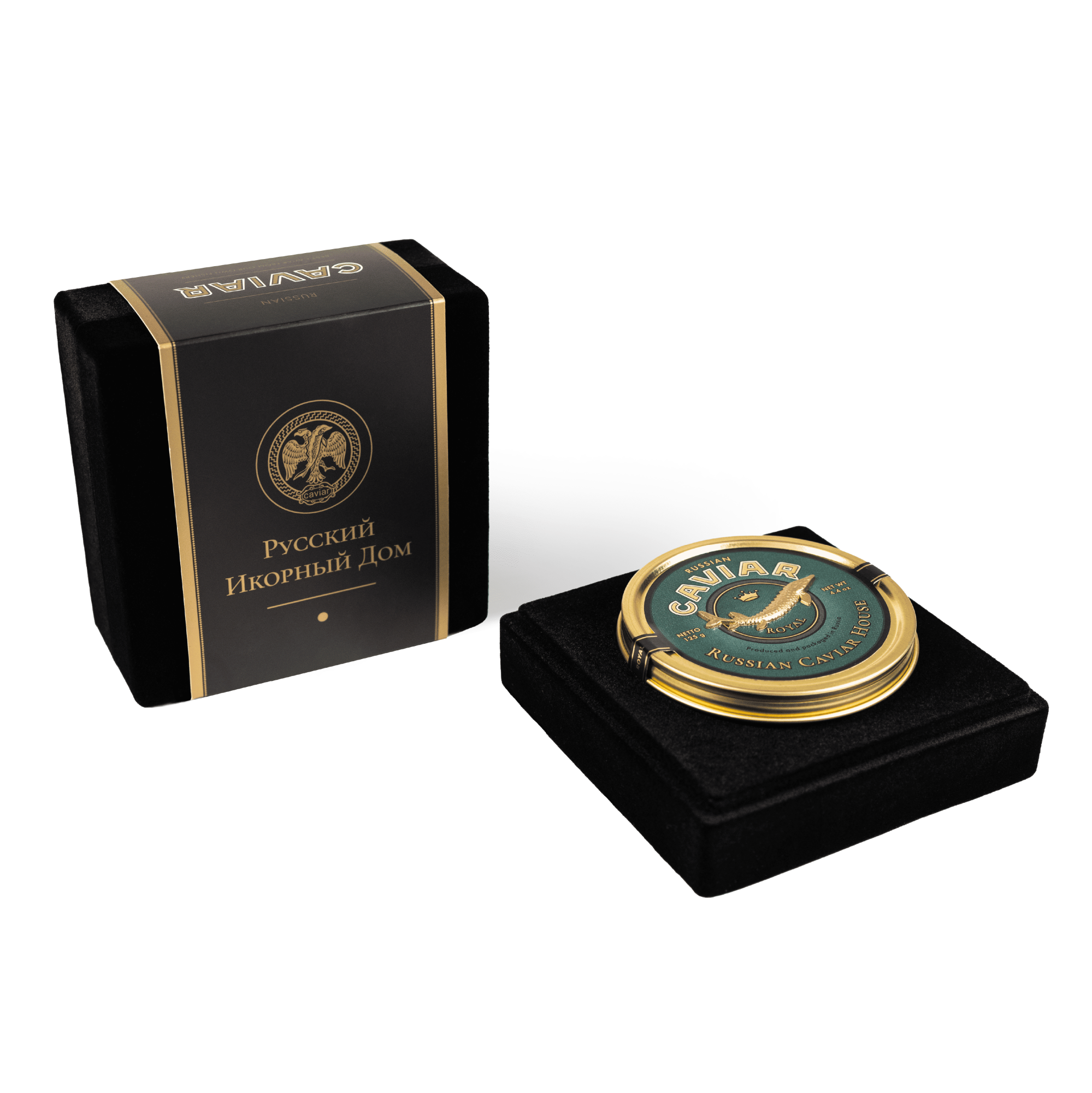 Флокированная коробка под банку икры