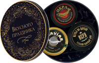 Набор с икрой "Светофор" (черная банка)