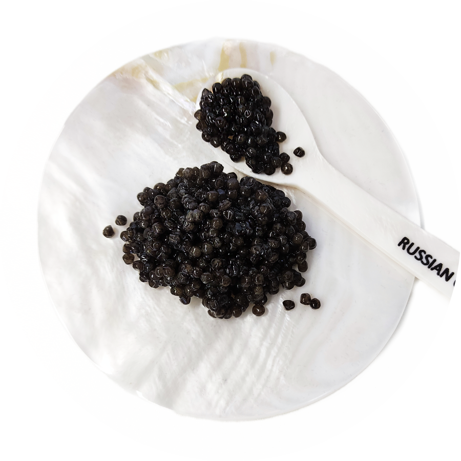 Набор: Перламутровая икорница с ложкой Набор: Перламутровая икорница с ложкой